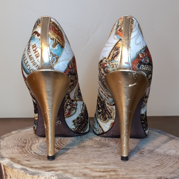 CARLOS by Carlos Santana RIO Vintage Liqueur Shoe 4 inch Stiletto Heels - Picture 7 of 16